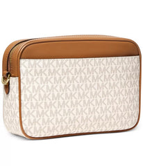 Michael Kors MK Jet Set Charm Camera Bag With Dust Bag (White)