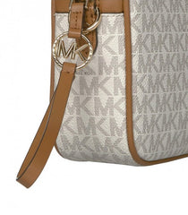 Michael Kors MK Jet Set Charm Camera Bag With Dust Bag (White)