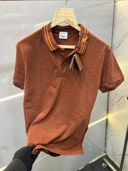 BURBERRY PREMIUM POLO T-SHIRT WITH BRAND BOX (533)