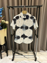 Louis Vuitton Big Monogram Black Shaded Half Sleeves Shirt