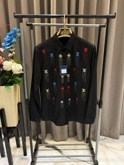 Louis Vuitton Drip Monogram Full Sleeves Shirt Black