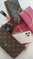 Louis Vuitton LV Felicie Monogram Pochette With OG Box & Dust Bag (Brown - 731)
