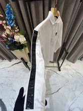 Balmain Chest Logo Sleeves Print Box Pack Full Sleeves Shirt White