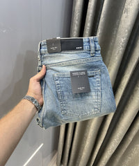 Amiri Greenish Embroidery Work Imported Hyperflex Denim