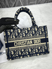 Dior Book Tote Mini Blue With OriginalBoxDustCover Ribbon
