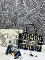 Dior Book Tote Mini Blue With OriginalBoxDustCover Ribbon