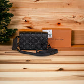Louis Vuitton LV Aero Mini Soft Trunk With OG Box & Dust Bag (Black Grey - 723)