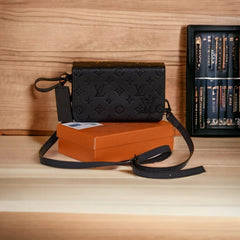 Louis Vuitton LV Aero Mini Soft Trunk With OG Box & Dust Bag (Black Embossed - 724)