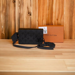 Louis Vuitton LV Aero Mini Soft Trunk With OG Box & Dust Bag (Black Embossed - 724)