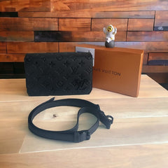 Louis Vuitton LV Aero Mini Soft Trunk With OG Box & Dust Bag (Black Embossed - 724)