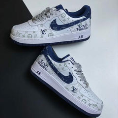 NIKE | AIRFORCE 1 X LOUIS VUITTON DENIM BLUE