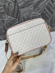 Michael Kors MK Maeve Camera Bag With Dust Cover Beige