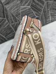 Michael Kors MK Maeve Camera Bag With Dust Cover Beige