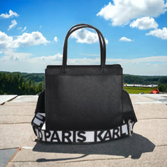 Karl Lagerfeld Maybelle Crossbody Shoulder Bag With Dust Bag (Black - 465)