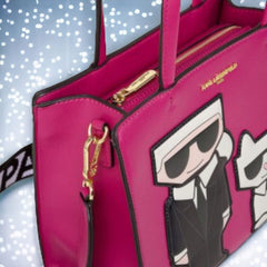 Karl Lagerfeld Maybelle Crossbody Shoulder Bag With Dust Bag (Pink - 467)