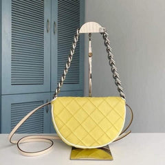 Tory Burch Fleming Premium Bag With OG Box & Dust Bag (Yellow 608)