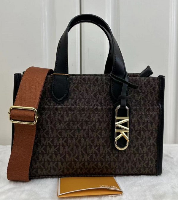 Michael Kors MK Small Gigi Tote Bag With Dust Bag M5920-1 Coffee