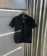 Zara Black Designer Premium Crochet Shirt