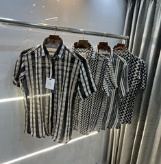 Christian Dior Black Designer Premium Crochet Shirt