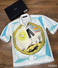 Amiri White All Over Printed Premium Shirt With Premium Box Packing