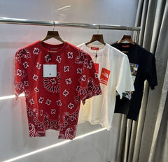 Supreme Red All Over Print Imported Oversized T-Shirt