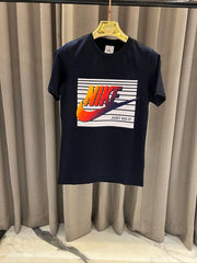 Nike Middle Brand Print Round Neck T-shirt Black