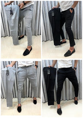 Armani Belt Strech Black Imported Premium Trouser