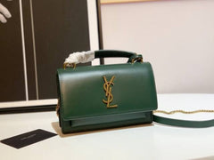 YSL Sunset Top Handle Green With Original Box