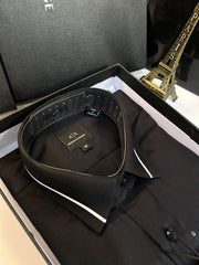 Armani Exchange BLACK PREMIUM SHIRT WITH BRAND BOX PACKING AND CARRY BAG 1621