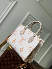Louis Vuitton LV M22976 On The Go Pochette With OG Double Box & Dust Bag - Coin Pouch (White Brown - 622)