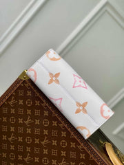 Louis Vuitton LV M22976 On The Go Pochette With OG Double Box & Dust Bag - Coin Pouch (White Brown - 622)