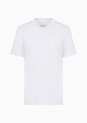Armani Exchange White Patch Work Premium Classic T-Shirt