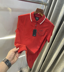 Arman i Exchange Rust Embroidery Premium Polo T-Shirt