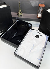 Armani Exchange REFLECTIVE PRINT PREMIUM WHITE SHIRT WITH BRAND BOX PACKING AND CARD CARRY BAG 1444