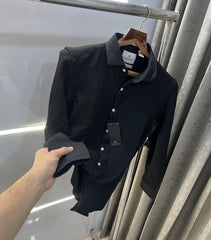 Scotch & Soda Black Texture Fabric Premium Shirt