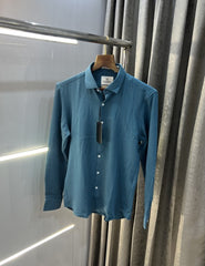Scotch & Soda Blue Texture Fabric Premium Shirt