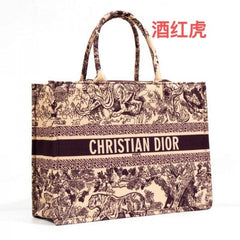 Christian Dior Zipper Booktote with Small Wallet, Dustbag
