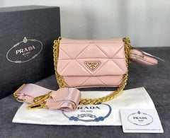 Prada System Nappa Leather Patchwork Bag with OG Box and Bills