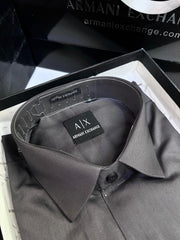 ARMANI XCHANGE GREY PREMIUM SHIRT WITH BRAND BOX PACKING AND CARRY BAG 1473