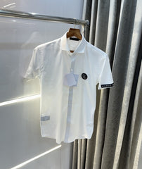 Balmain Paris White Steel Logo Shirt With Premium Box Packing And Carry Bag