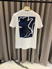 Michael Kors Chest Logo Back Full Print Round Neck T-shirt White