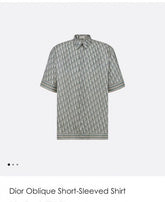 Christian Dior Aqua Green All Over Monogram Print Imported half Shirt