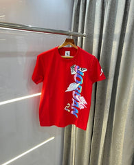 Nike Jordan sneaker print red printed premium t-shirt