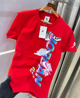 Nike Jordan sneaker print red printed premium t-shirt
