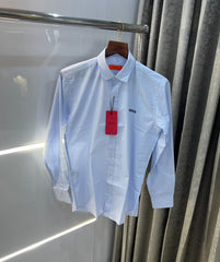 Hugo Boss Sky Blue Premium Classic Cotton Shirt