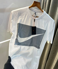 Nike White Reflective Print Premium Oversized T-Shirt
