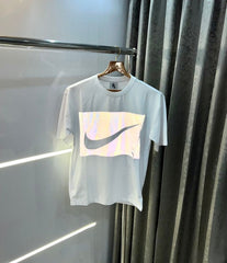 Nike White Reflective Print Premium Oversized T-Shirt