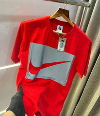 Nike Red Reflective Print Premium Oversized T-Shirt