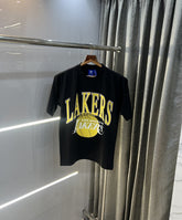 Adidas lakers edition black imported oversized t-shirt