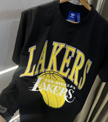 Adidas lakers edition black imported oversized t-shirt